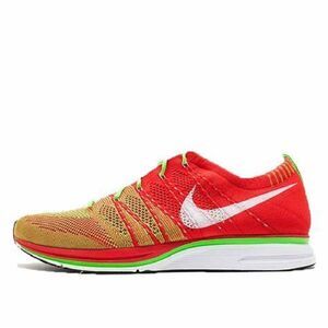 Deadstock 2012 Nike Flyknit Trainer+ University Red Electric Grn 532984-631 7 US